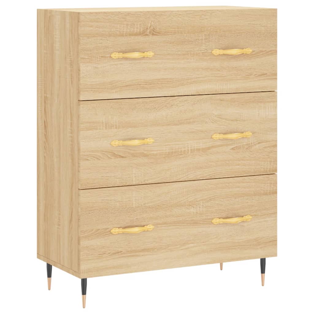 vidaXL Credenza Rovere Sonoma 69,5x34x90 cm in Legno Multistrato