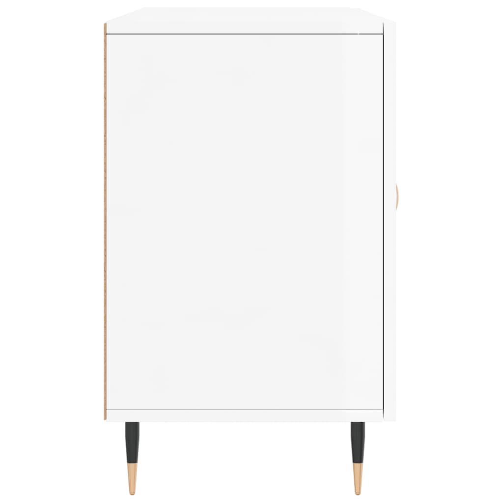 vidaXL Credenza Bianco Lucido 100x36x60 cm in Legno Multistrato