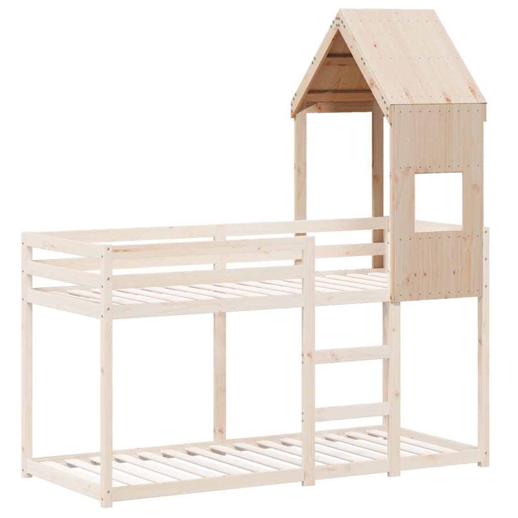 vidaXL Tetto per Letto Bambini 55x84x132 cm in Legno Massello di Pino