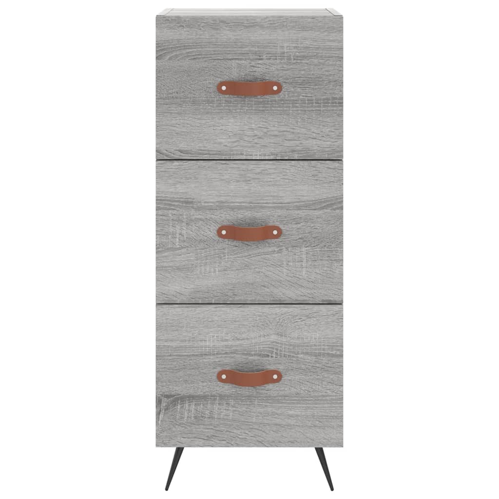 vidaXL Credenza Grigio Sonoma 34,5x34x180 cm in Legno Multistrato