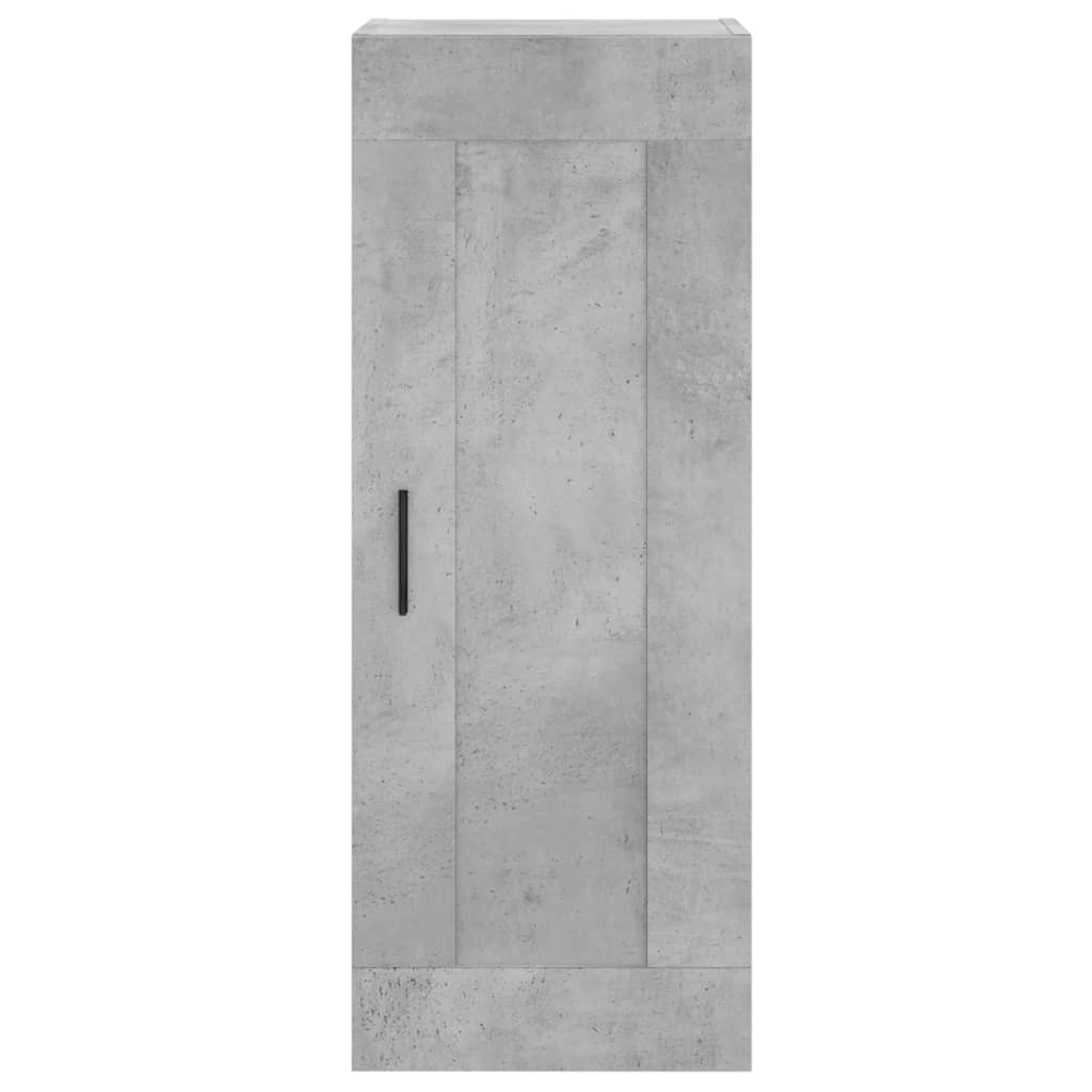 vidaXL Credenza Grigio Cemento 34,5x34x180 cm in Legno Multistrato