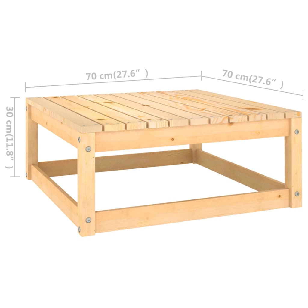 vidaXL Set Divani Giardino 11 pz con Cuscini in Legno Massello di Pino