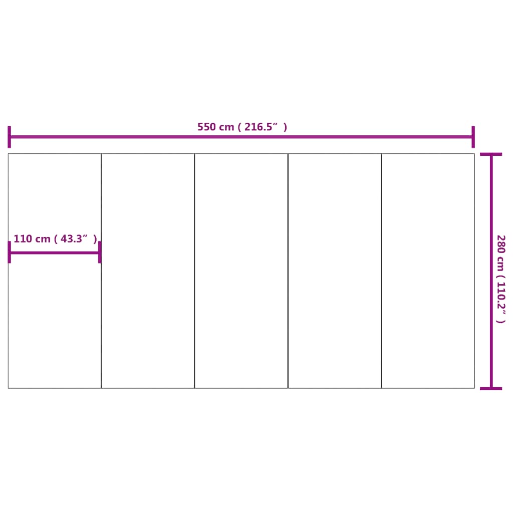 vidaXL Telo Sotto Piscina Grigio Chiaro 550x280 Geotessile Poliestere