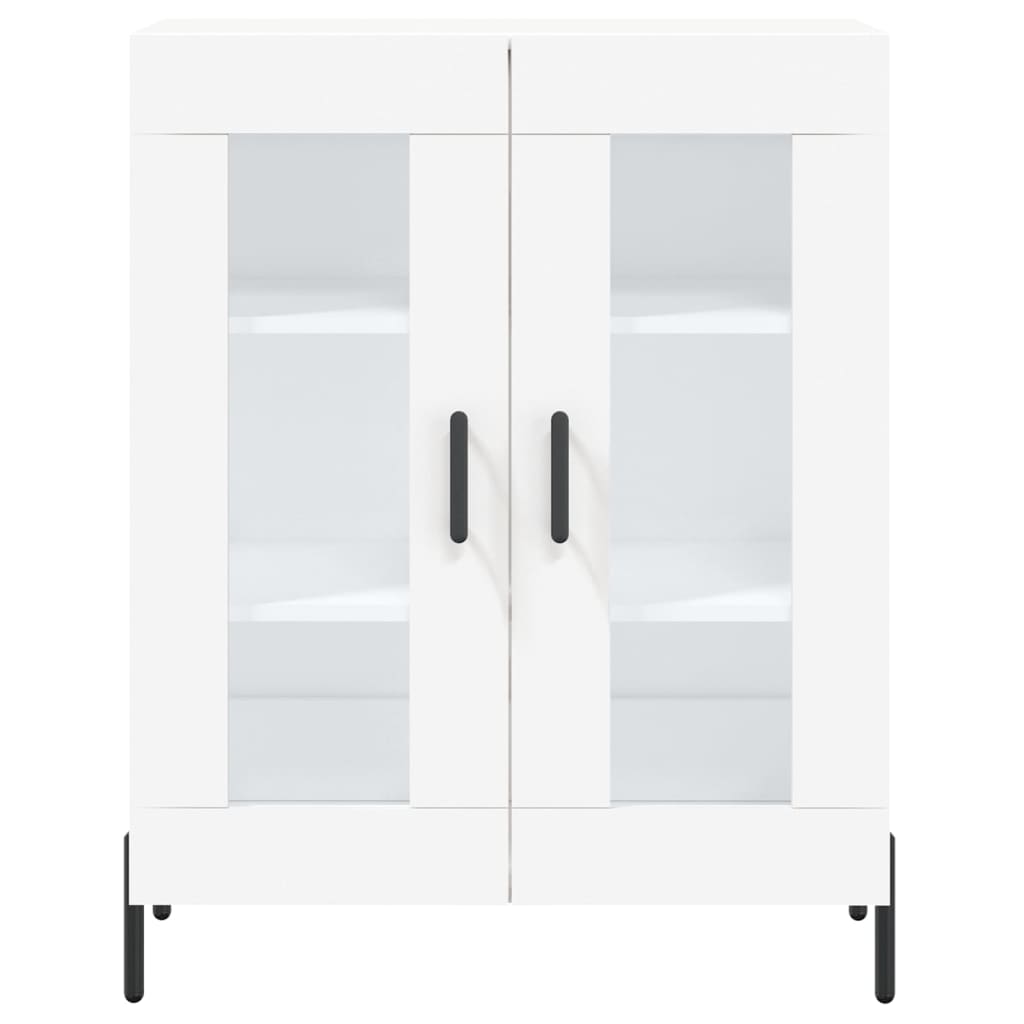 vidaXL Credenza Bianca 69,5x34x180 cm in Legno Multistrato