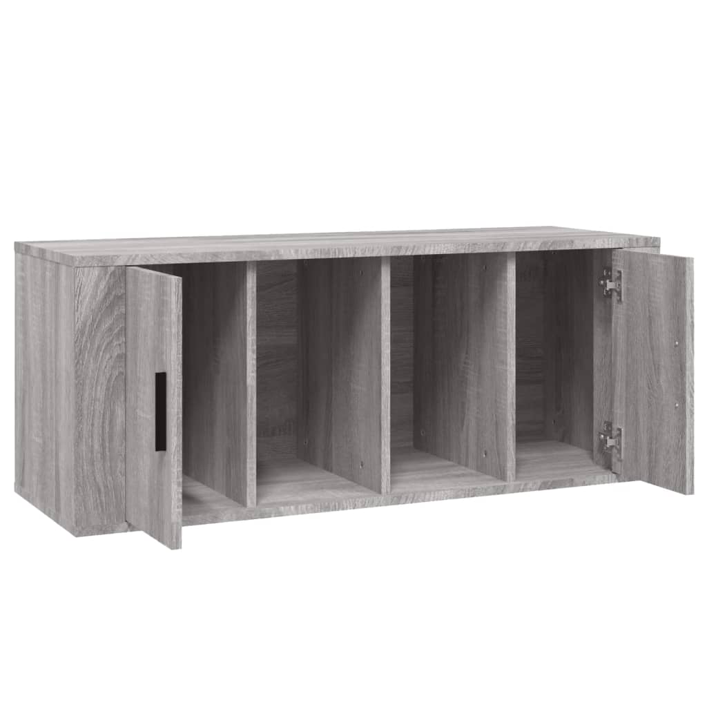 vidaXL Mobile TV Grigio Sonoma 100x35x40 cm in Legno Multistrato