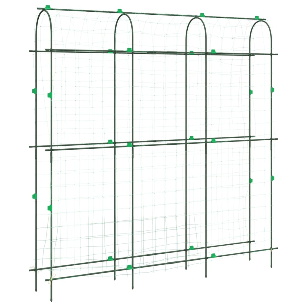 vidaXL Traliccio Giardino per Rampicanti Telaio U 181x31x182,5 Acciaio