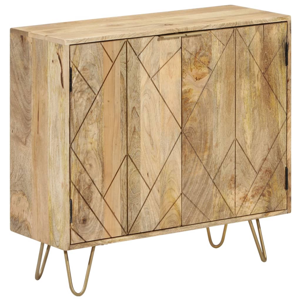 vidaXL Credenza 80x30x75 cm in Legno Massello di Mango