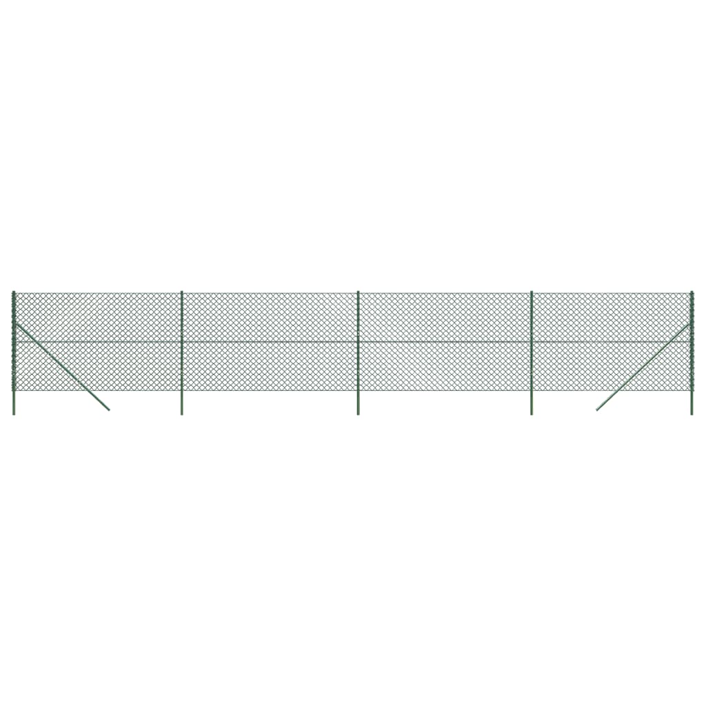 vidaXL Recinzione a Rete Verde 1,6x10 m