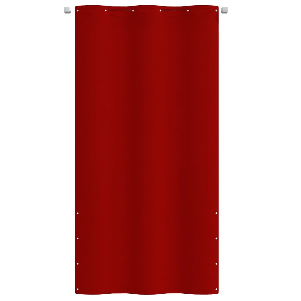 vidaXL Paravento per Balcone Rosso 120x240 cm in Tessuto Oxford