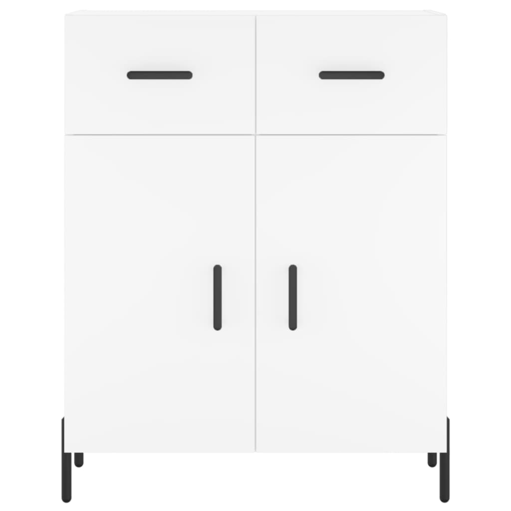 vidaXL Credenza Bianca 69,5x34x180 cm in Legno Multistrato