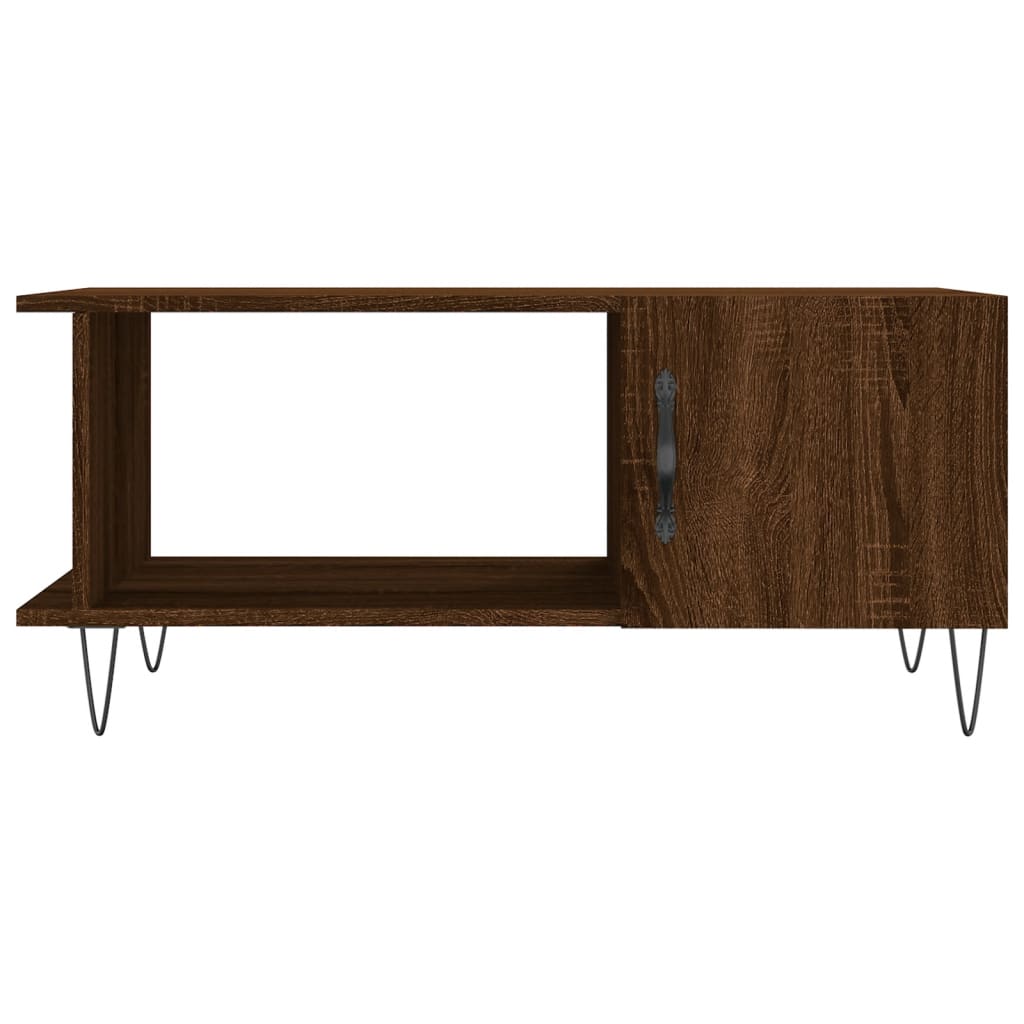 vidaXL Tavolino da Salotto Rovere Marrone 90x50x40cm Legno Multistrato