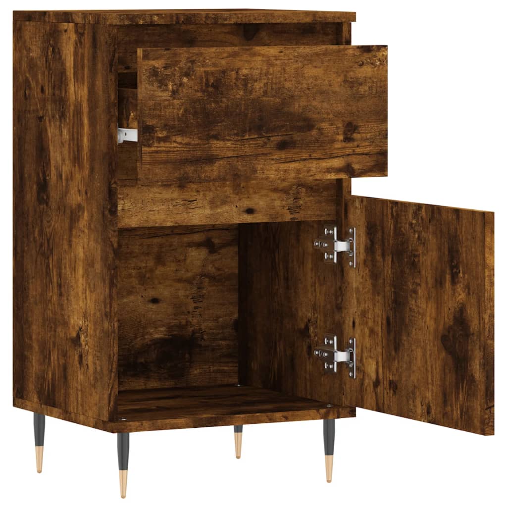 vidaXL Credenza Rovere Fumo 40x35x70 cm in Legno Multistrato