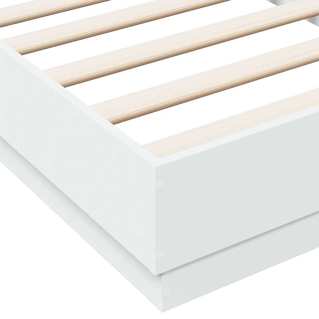 vidaXL Giroletto Bianco 75x190 cm in Legno Multistrato