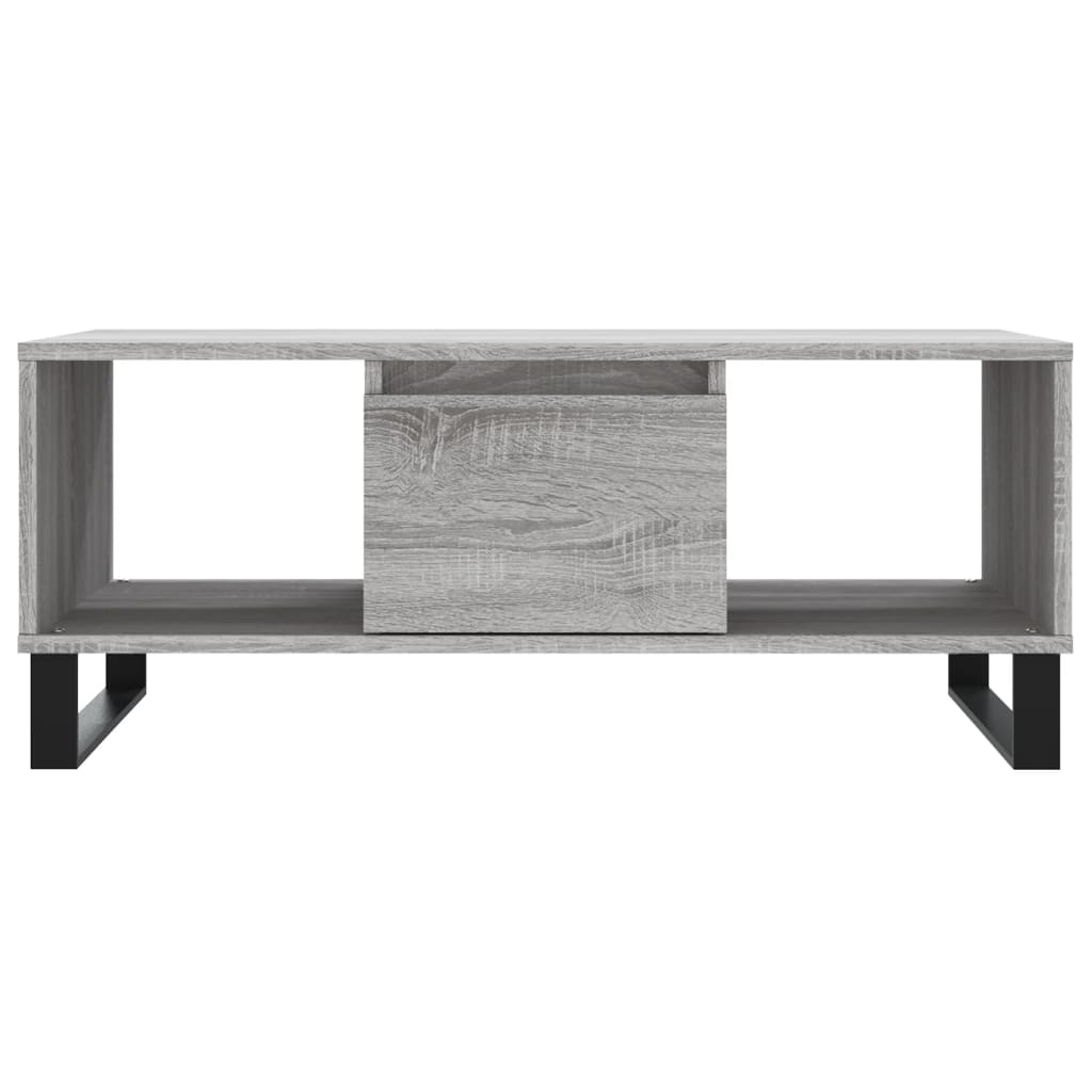 vidaXL Tavolino Salotto Grigio Sonoma 90x50x36,5 cm Legno Multistrato