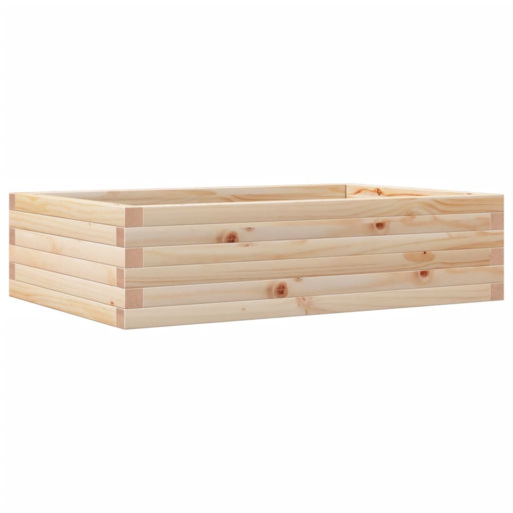 vidaXL Fioriera da Giardino 90x60x23 cm in Legno Massello di Pino