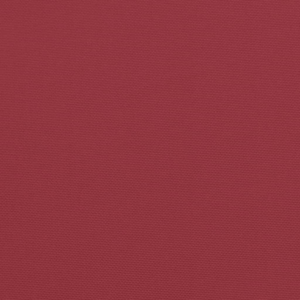 vidaXL Cuscini per Panca 2 pz Rosso Vino 200x50x7 cm in Tessuto Oxford