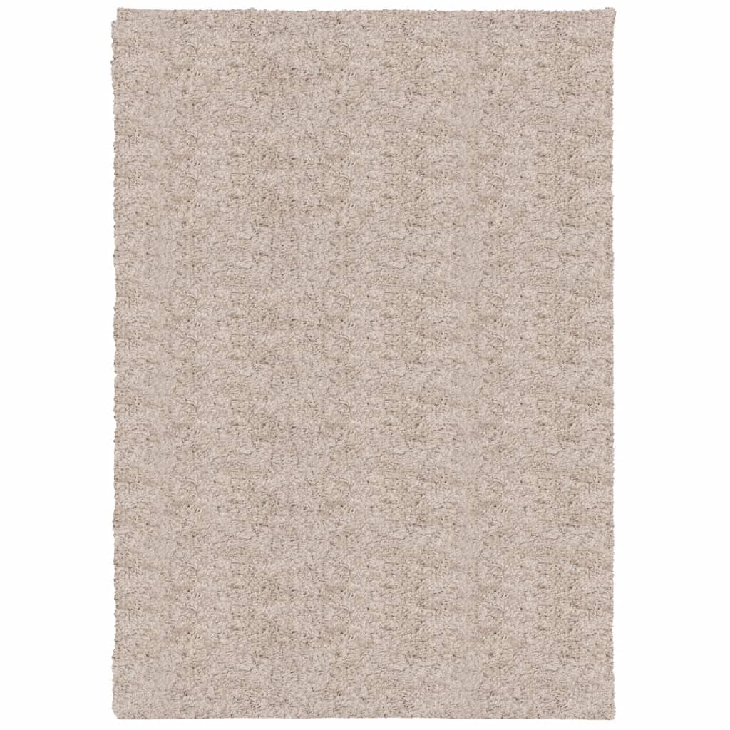 vidaXL Tappeto Shaggy PAMPLONA a Pelo Lungo Moderno Beige 160x230 cm