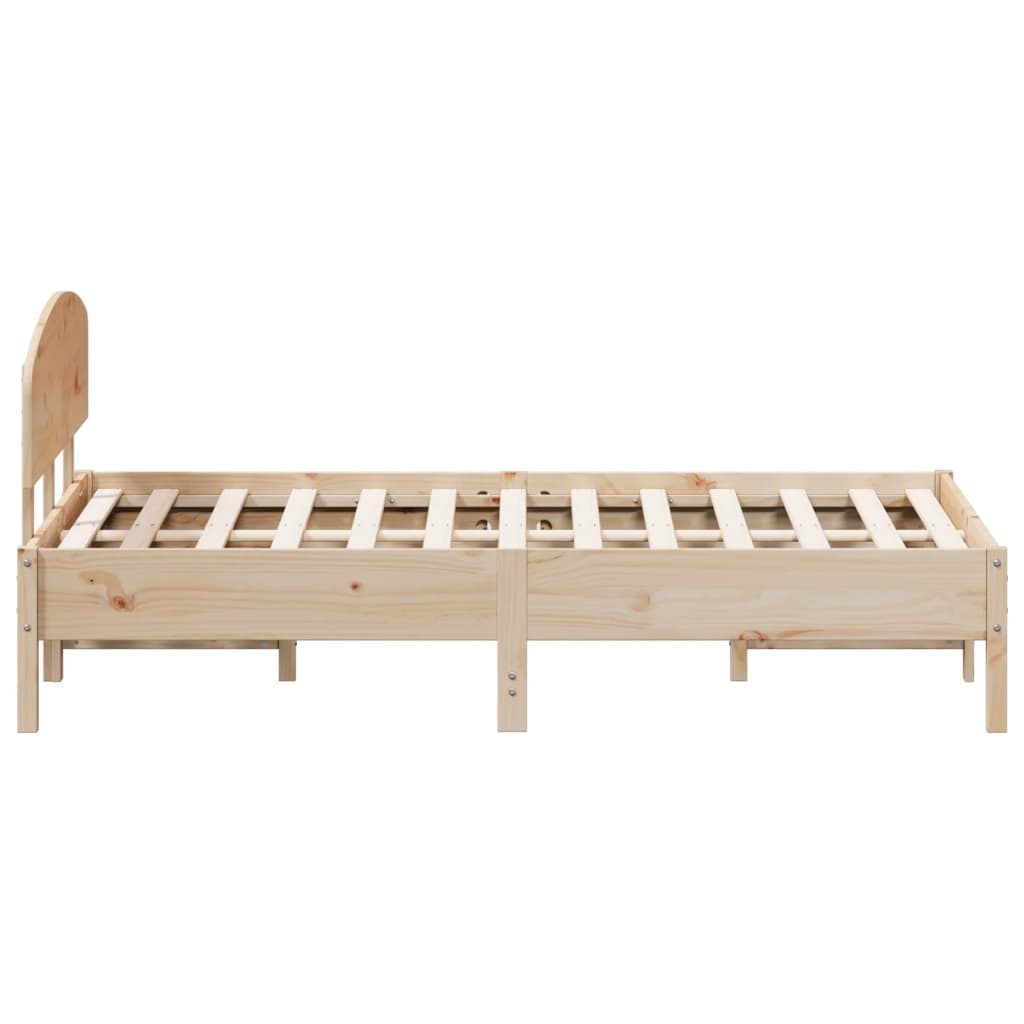 vidaXL Letto senza Materasso 120x190 cm in Legno Massello di Pino