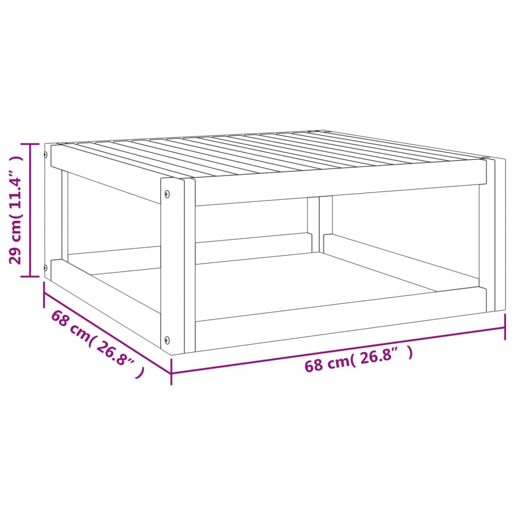 vidaXL Set Salotto da Giardino 8pz con Cuscini Tortora Legno Massello