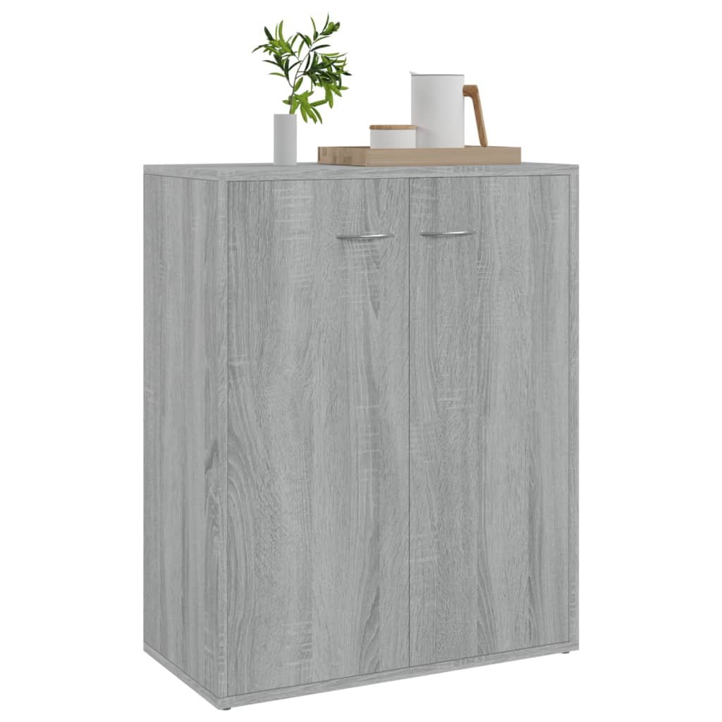 vidaXL Credenza Grigio Sonoma 60x30x75 cm in Legno Multistrato