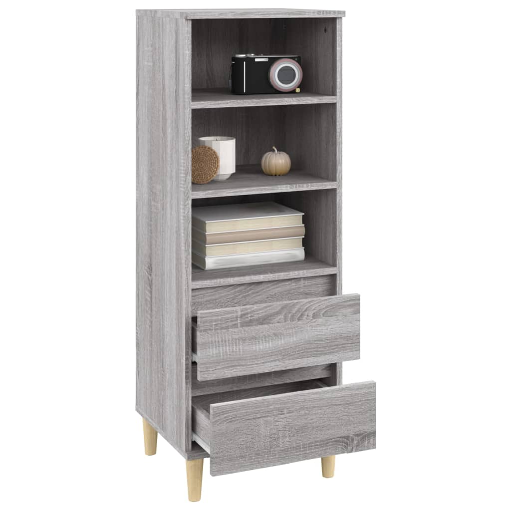 vidaXL Credenza Grigio Sonoma 40x36x110 cm in Legno Multistrato