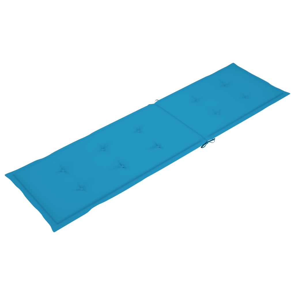 vidaXL Cuscino per Sdraio Blu (75+105)x50x4 cm