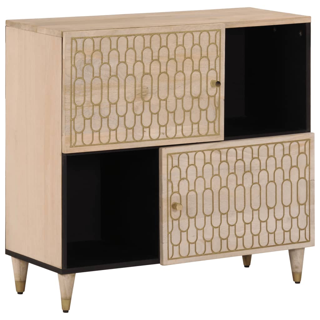 vidaXL Credenza 80x33x75 cm in Legno Massello di Mango