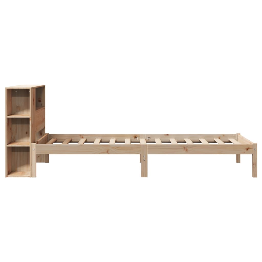 vidaXL Letto Libreria senza Materasso 90x190 cm Legno Massello Pino