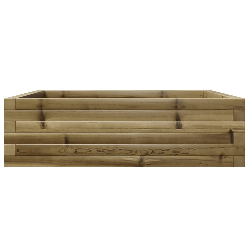 vidaXL Fioriera da Giardino 80x80x23 cm in Legno di Pino Impregnato