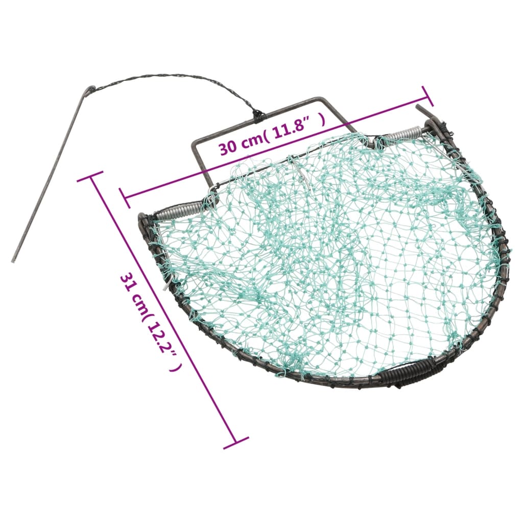 vidaXL Trappola per Uccelli Verde 30 cm in Acciaio