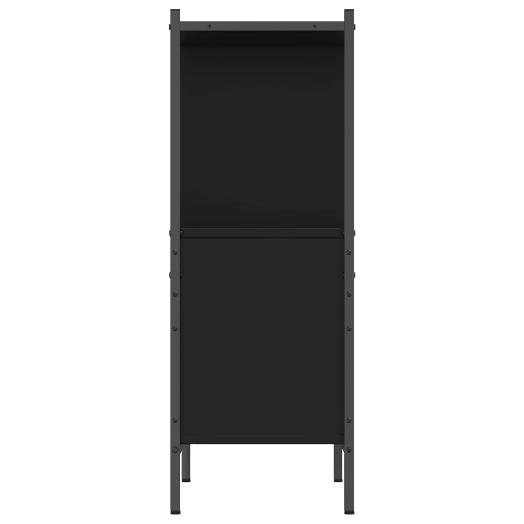 vidaXL Libreria Nera 72x28x77,5 cm in Legno Multistrato