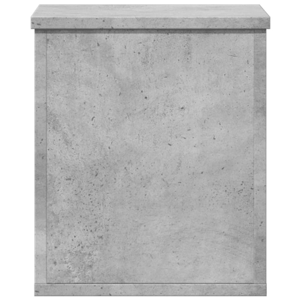 vidaXL Contenitore Portaoggetti Grigio Cemento 30x35x35cm Truciolato