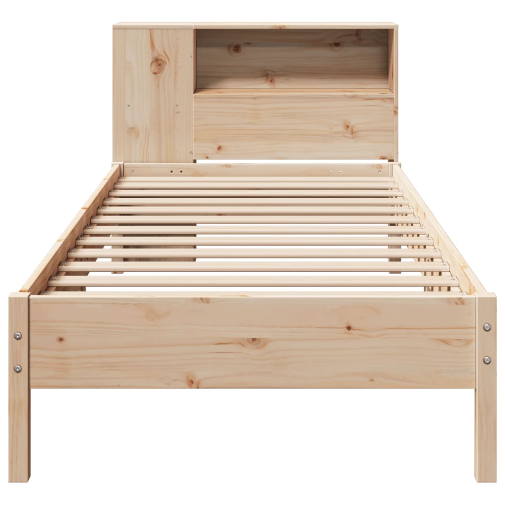 vidaXL Letto Libreria senza Materasso 90x190 cm Legno Massello Pino