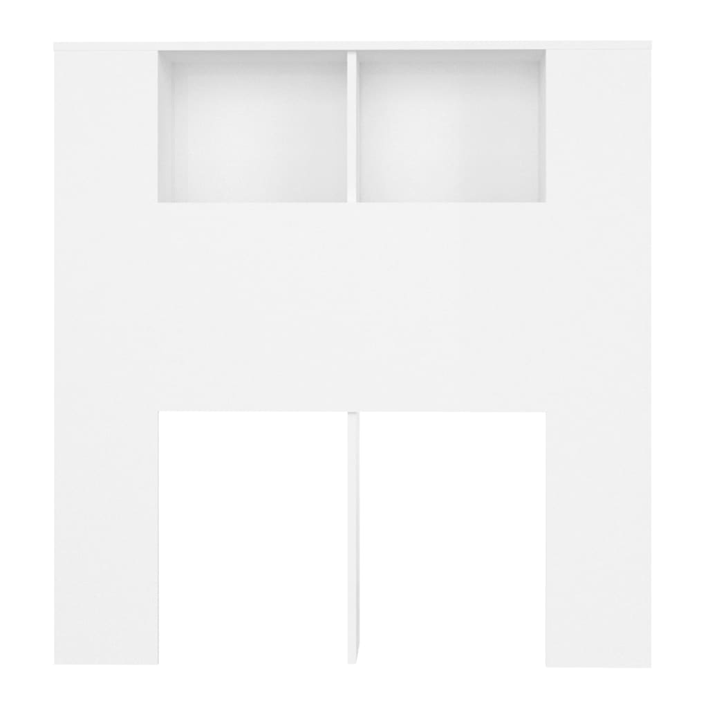 Maison Exclusive - Testiera con Contenitore Bianco 100x19x103,5 cm