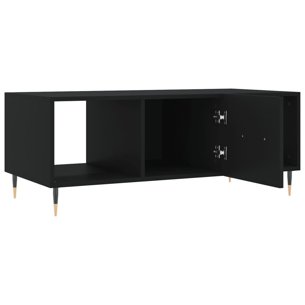 vidaXL Tavolino da Salotto Nero 102x50x40 cm in Legno Multistrato