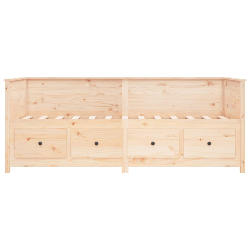 vidaXL Dormeuse senza Materasso 90x200 cm in Legno Massello di Pino