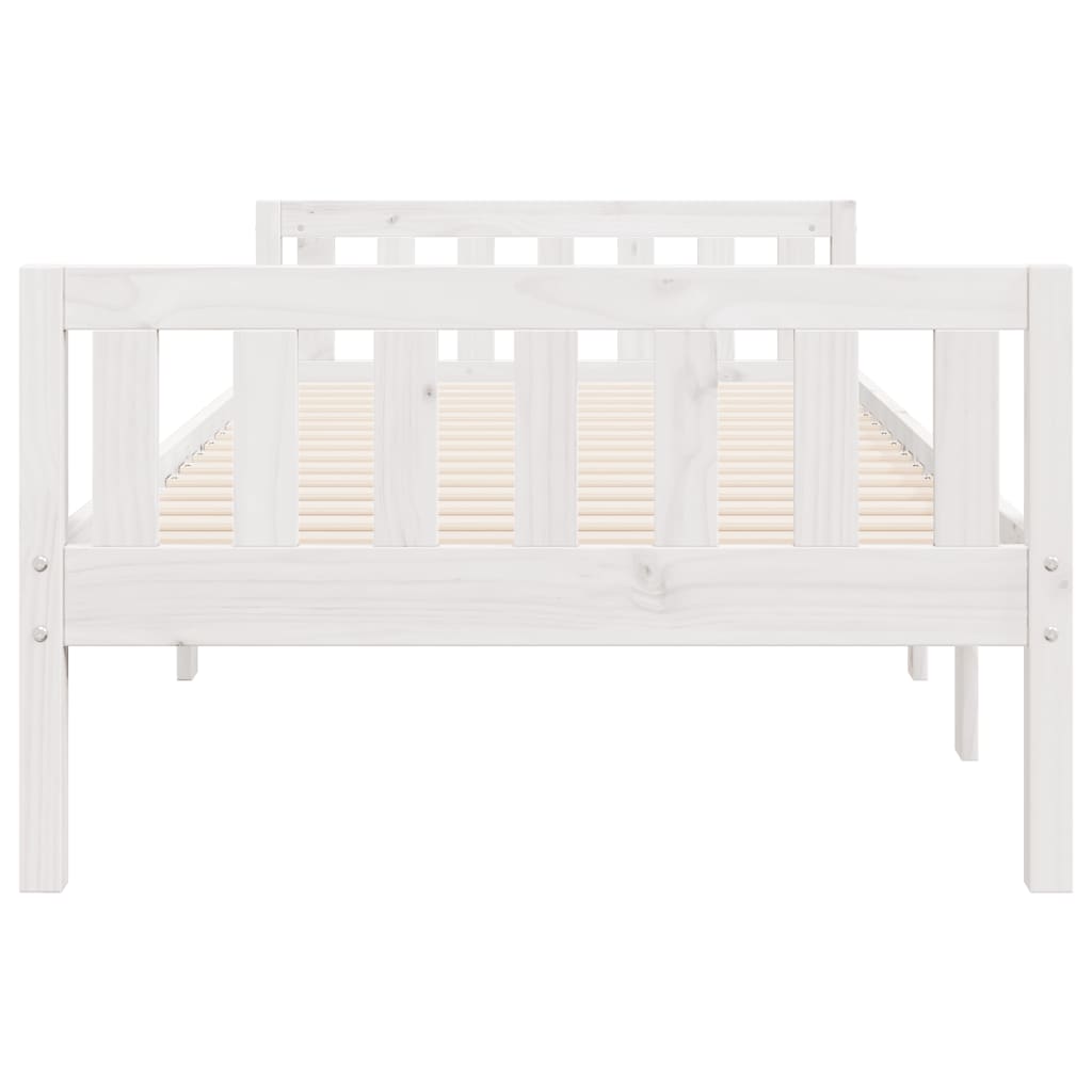 vidaXL Letto per Bambini senza Materasso Bianco 75x190cm Massello Pino