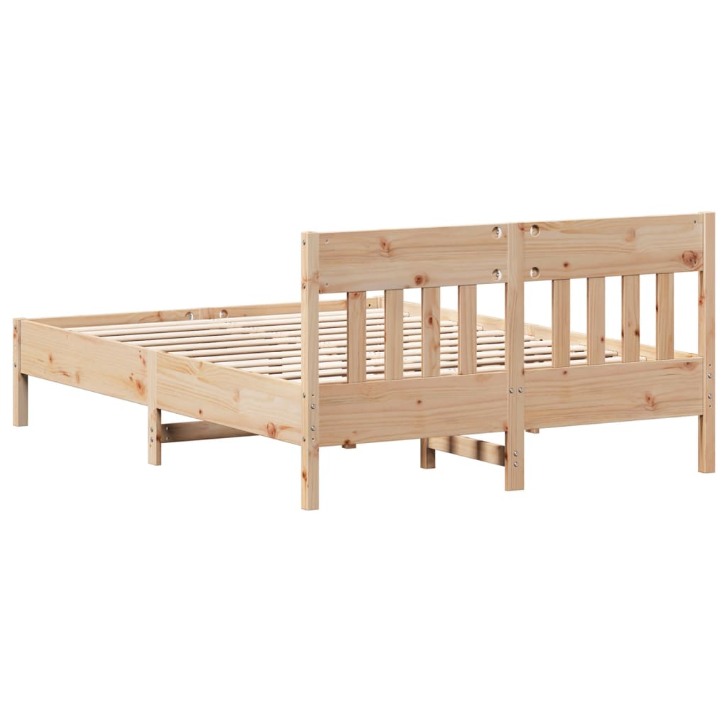 vidaXL Letto senza Materasso 120x190 cm in Legno Massello di Pino