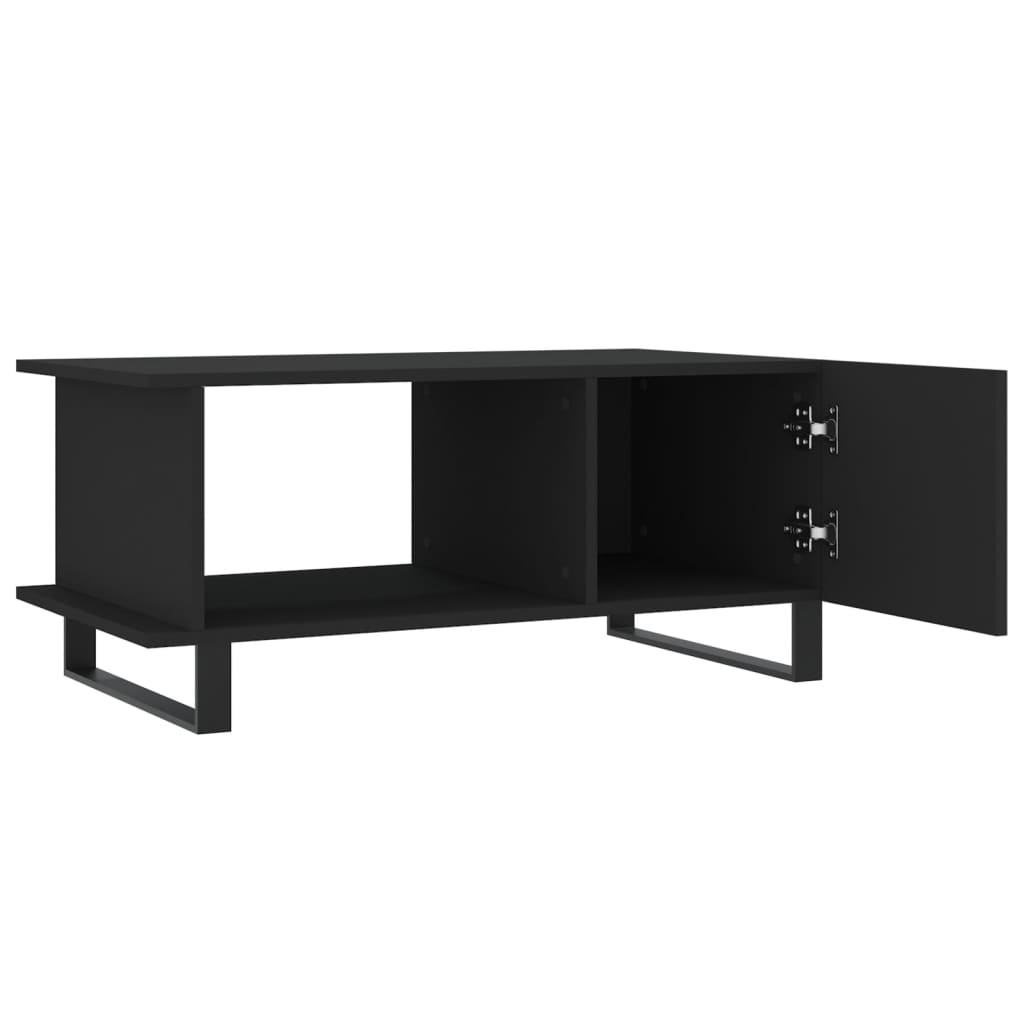 vidaXL Tavolino da Salotto Nero 90x50x40 cm in Legno Multistrato