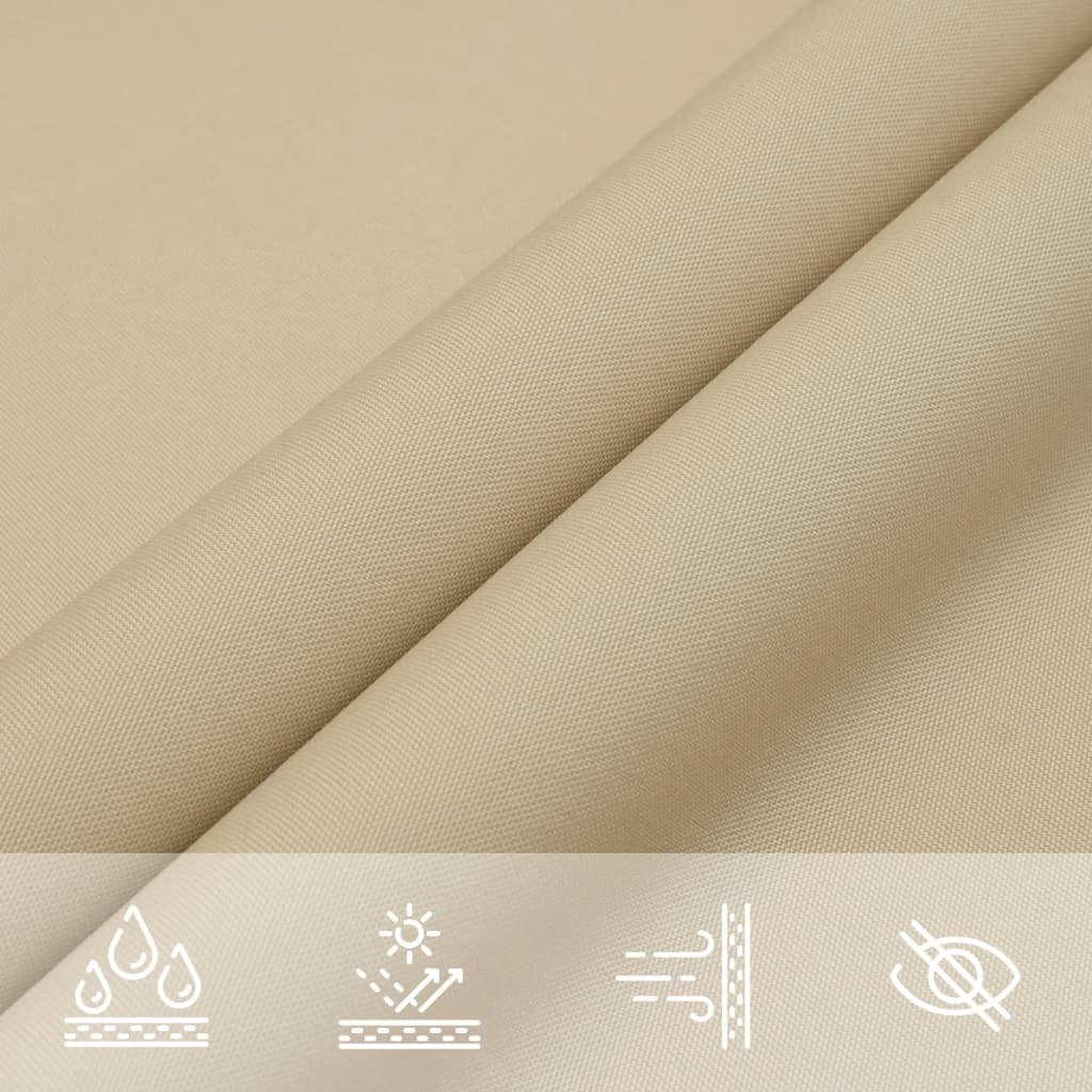 vidaXL Parasole a Vela in Tela Oxford Quadrato 4,5x4,5 m Beige