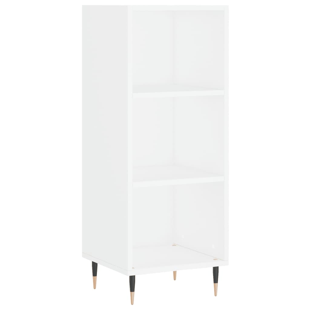 vidaXL Credenza Bianca 34,5x34x180 cm in Legno Multistrato