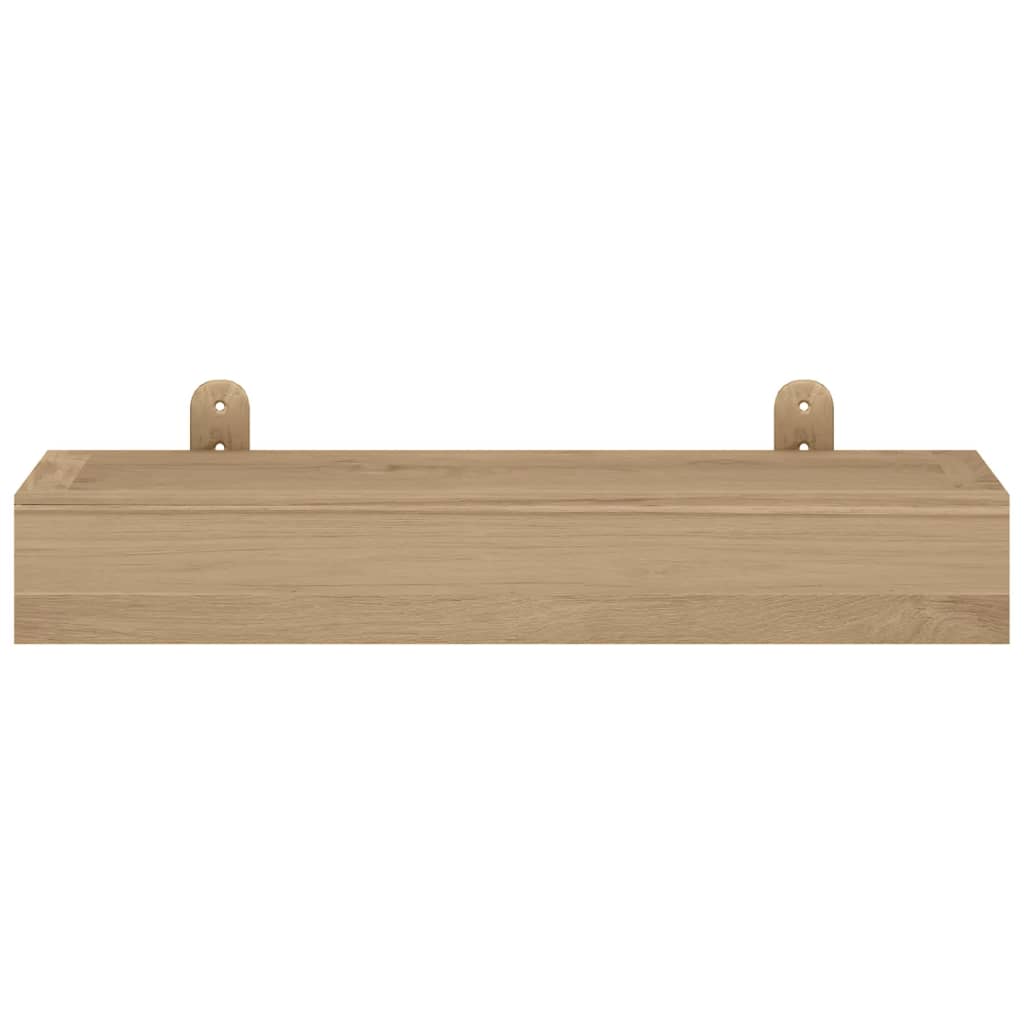 vidaXL Mensole da Parete 2 pz 40x15x4 cm in Legno Massello di Teak