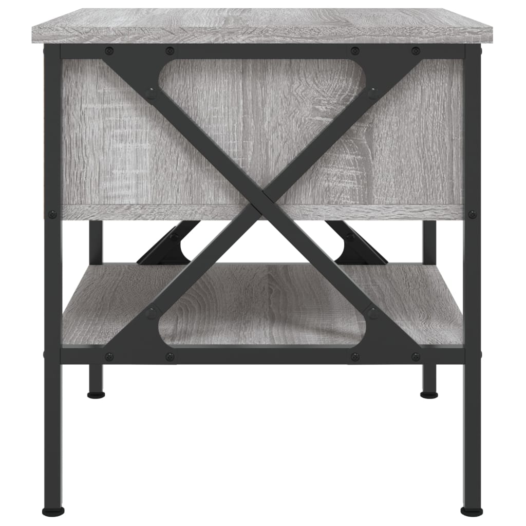 vidaXL Comodini 2 pz Grigio Sonoma 40x42x45 cm in Legno Multistrato