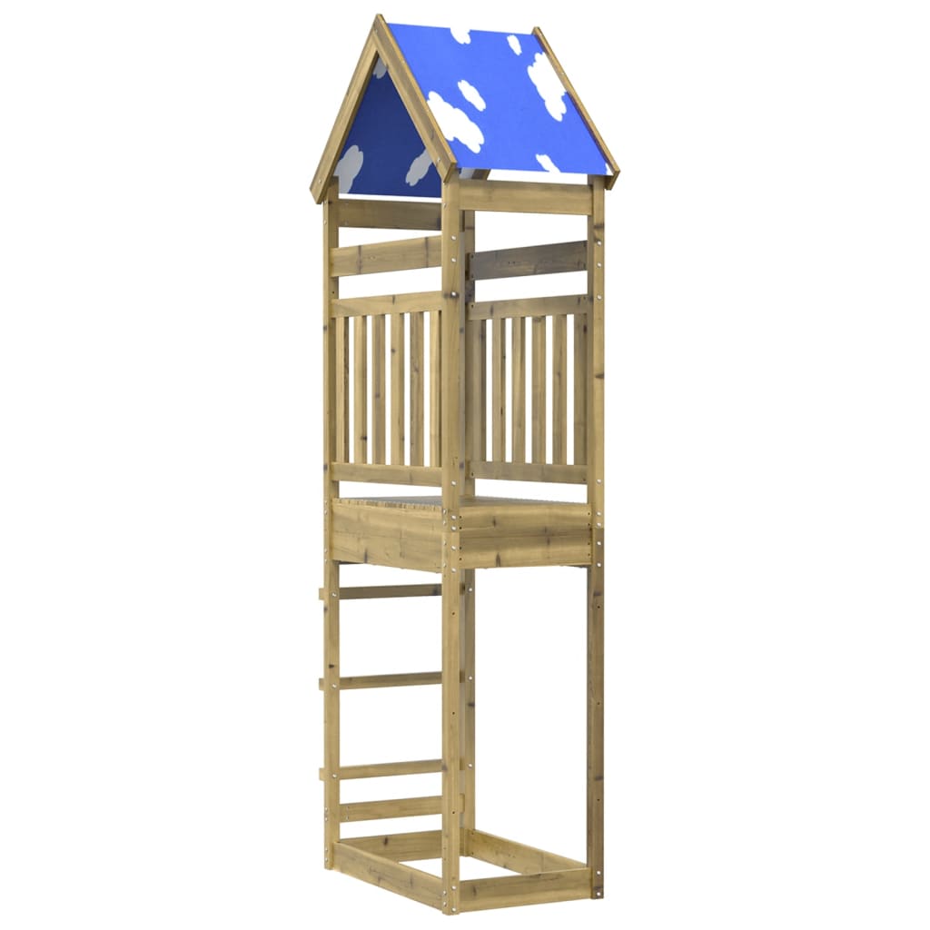 vidaXL Torre da Gioco 85x52,5x265 cm in Legno di Pino Impregnato