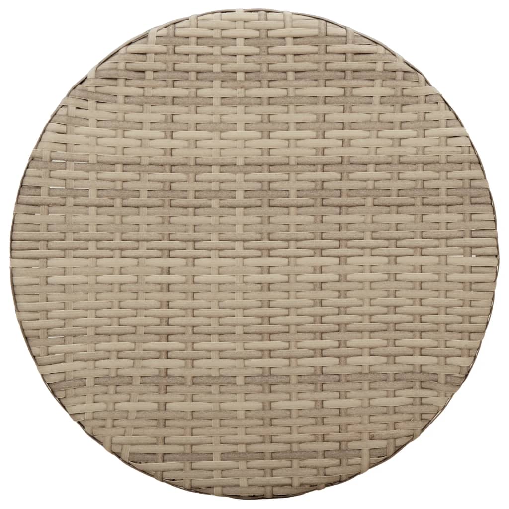 vidaXL Set da Bistrò 3 pz con Cuscini Beige in Polyrattan