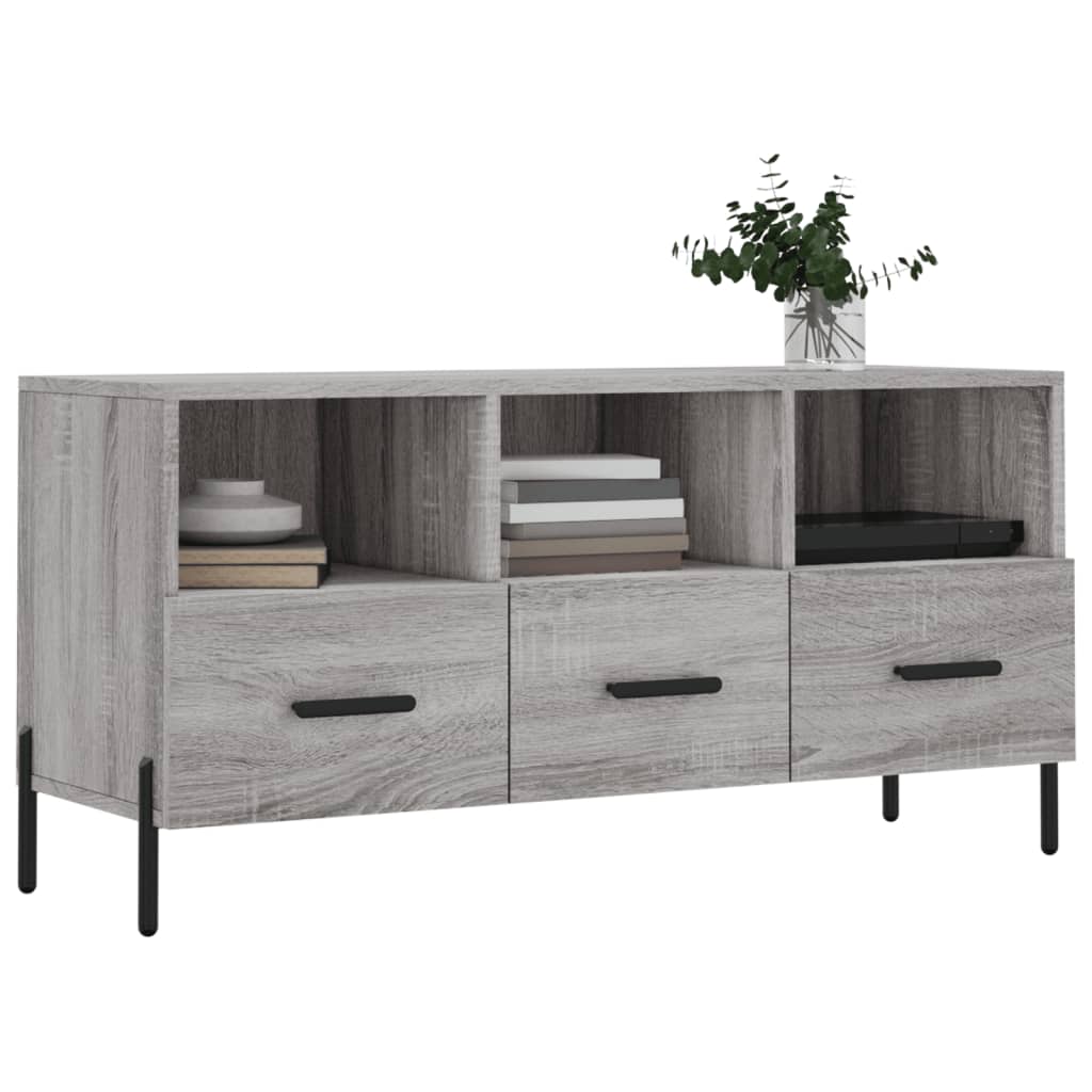 vidaXL Mobile TV Grigio Sonoma 102x36x50 cm in Legno Multistrato