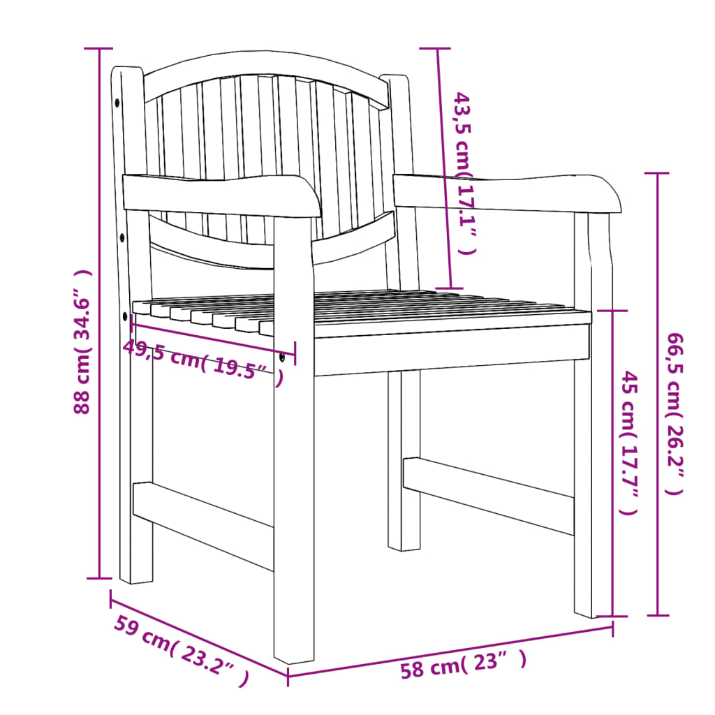 vidaXL Set da Pranzo per Giardino 3 pz in Legno Massello di Teak