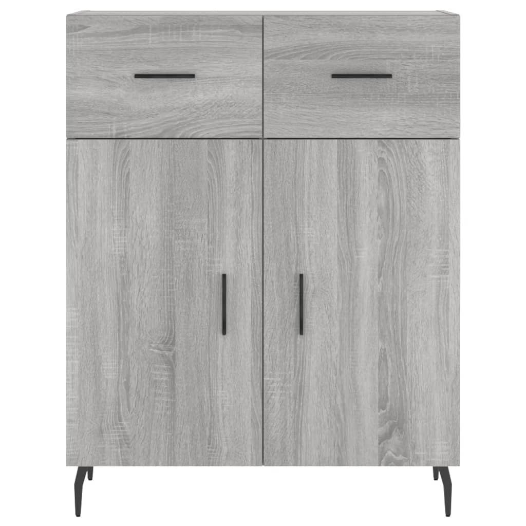 vidaXL Credenza Grigio Sonoma 69,5x34x90 cm in Legno Multistrato