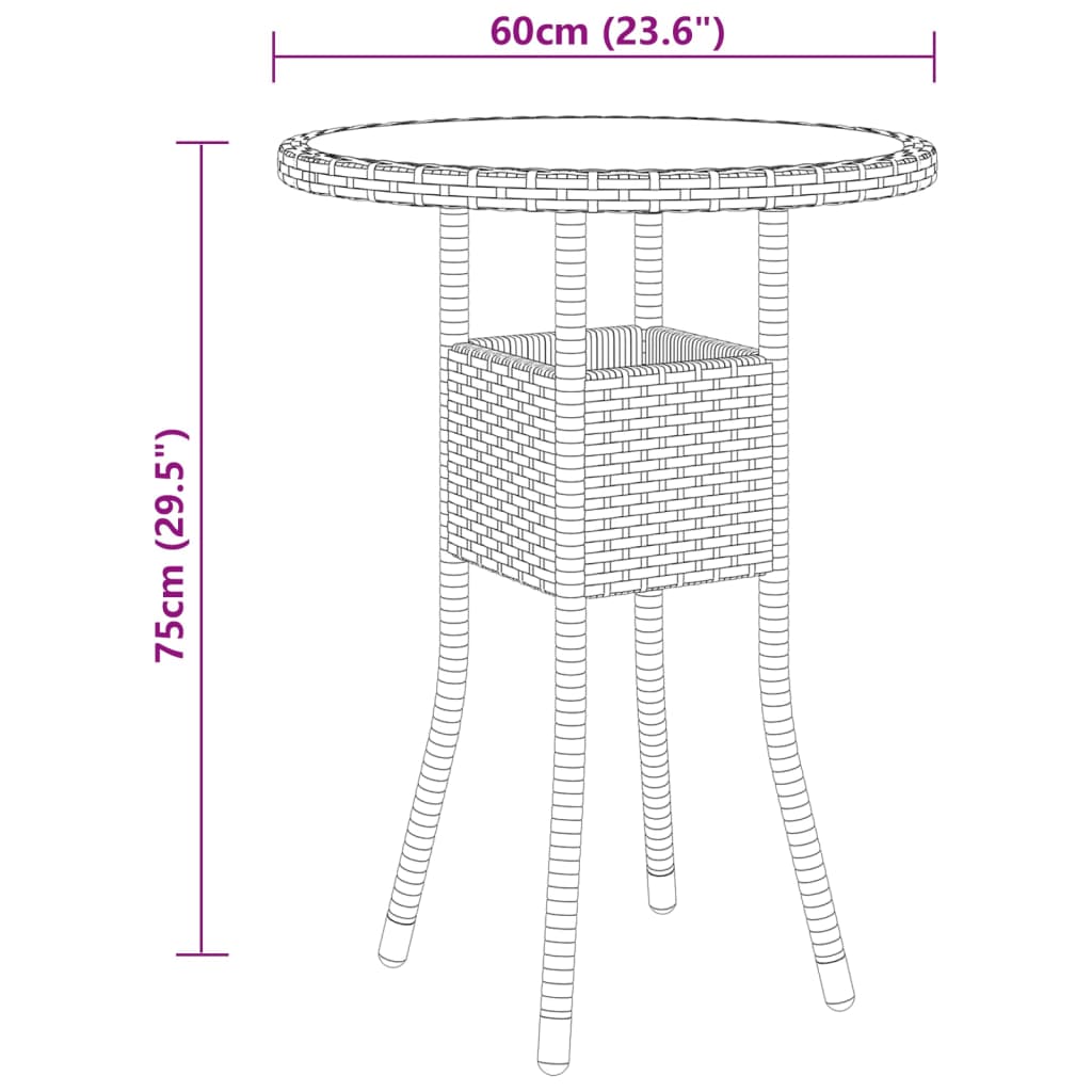 vidaXL Set Divani da Giardino 5 pz in Polyrattan Nero