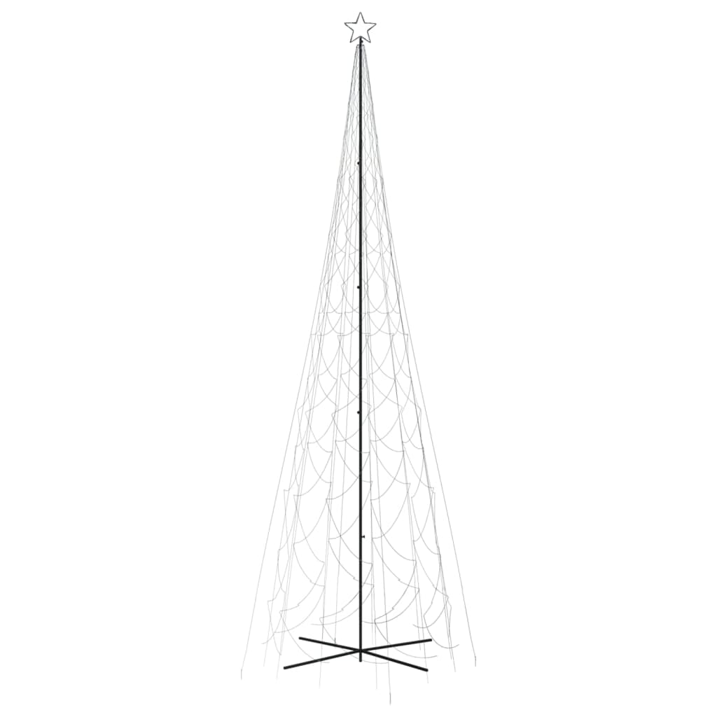 vidaXL Albero di Natale a Cono Bianco Freddo 3000 LED 230x800 cm